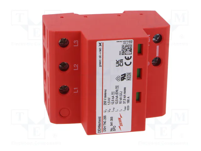 Dehn + Soehne DEHN DSH TNC 255 Protector de sobretensión para sistemas TN-C Dehn + Soehne DEHN DSH TNC 255 Protector de sobretensión para sistemas TN-C