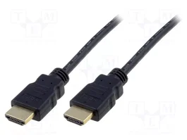 DIGITUS Cable HDMI High Speed con Ethernet de 5m, Negro