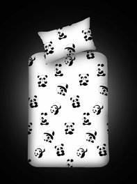 L'essentiel linge de maison Juego de Sábanas Individuales 100x200 cm, 65% Algodón, 35% Poliéster, Blanco y Negro