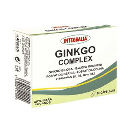 Integralia Ginkgo Complex 30 cápsulas - Complemento alimenticio con vitaminas B1, B6 y B12