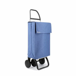 Rolser Carro de la Compra Jean Tweed 4 Ruedas Azul 43L
