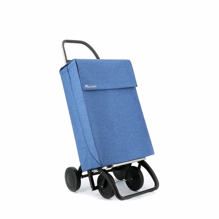 Rolser Carro de la Compra Jean Tweed 4 Ruedas Azul 43L