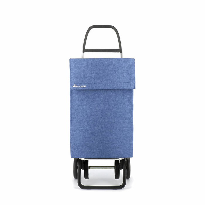 Rolser Carro de la Compra Jean Tweed 4 Ruedas Azul 43L