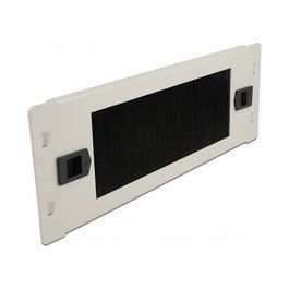 DeLOCK Panel de gestión de cables de 2U con cepillos de 10 pulgadas gris