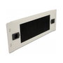 DeLOCK Panel de gestión de cables de 2U con cepillos de 10 pulgadas gris