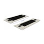 DeLOCK Panel de gestión de cables de 2U con cepillos de 10 pulgadas gris