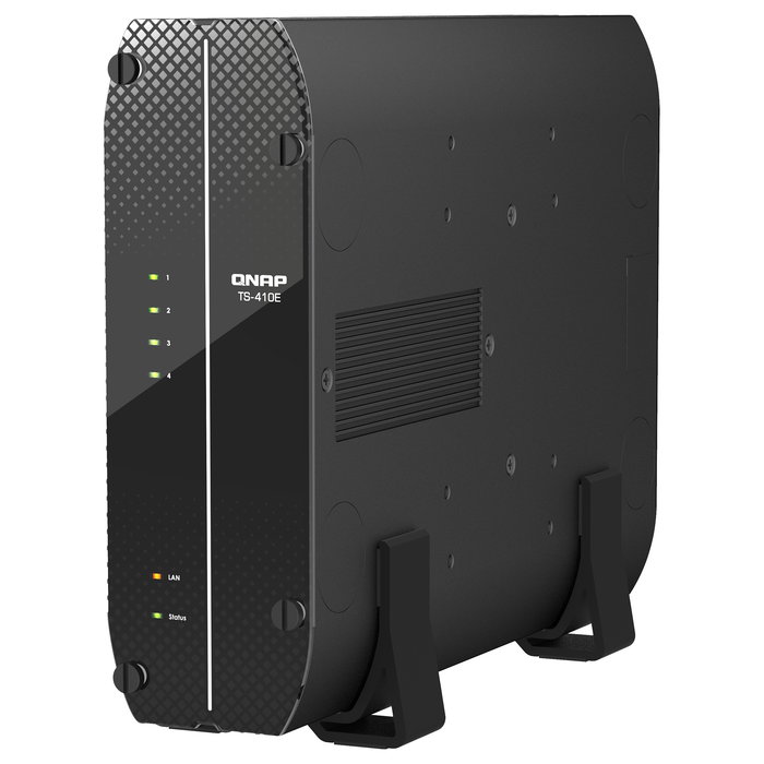 QNAP TS-410E-8G NAS 4-Bay Torre, Intel Celeron J6412 Quad-Core 2.6 GHz, 8 GB RAM, 4 Bahías SATA III 2.5", QTS 5.0.1, RAID 0/1/5/6/10/JBOD