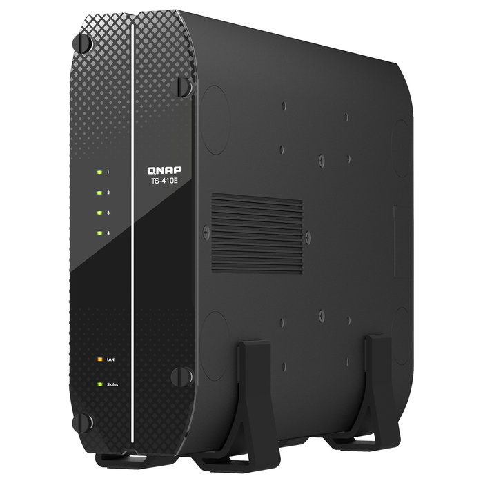 QNAP TS-410E-8G NAS 4-Bay Torre, Intel Celeron J6412 Quad-Core 2.6 GHz, 8 GB RAM, 4 Bahías SATA III 2.5", QTS 5.0.1, RAID 0/1/5/6/10/JBOD