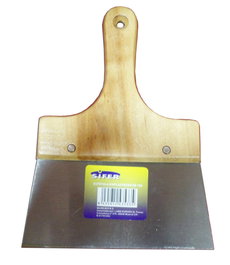 SIFER Espátula para Emplastecer de Acero con Mango de Madera 180 mm