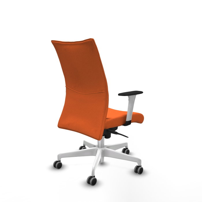 PIQUERAS Y CRESPO Silla Albacete Confidente Naranja con Mecanismo Sincro y Brazos 1D PIQUERAS Y CRESPO Silla Albacete Confidente Naranja con Mecanismo Sincro y Brazos 1D
