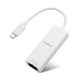 Edimax Adaptador USB-C Tipo C 3.2 Gen 1 a Ethernet Gigabit 1000 Mbps para Portátil - Blanco