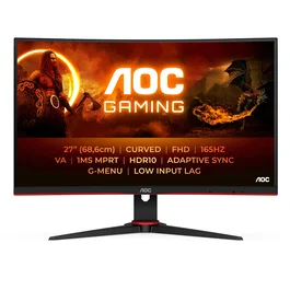 AOC C27G2E/BK Monitor Curvo 27 Pulgadas Full HD 165 Hz Negro/Rojo