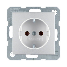 BERKER 4743 14 04 UP-Steckdose ALU B.1 Placa o cubierta de interruptor