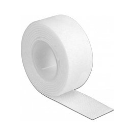 DeLOCK Cinta de gancho y bucle en rollo L 1 m x AN 20 mm blanco