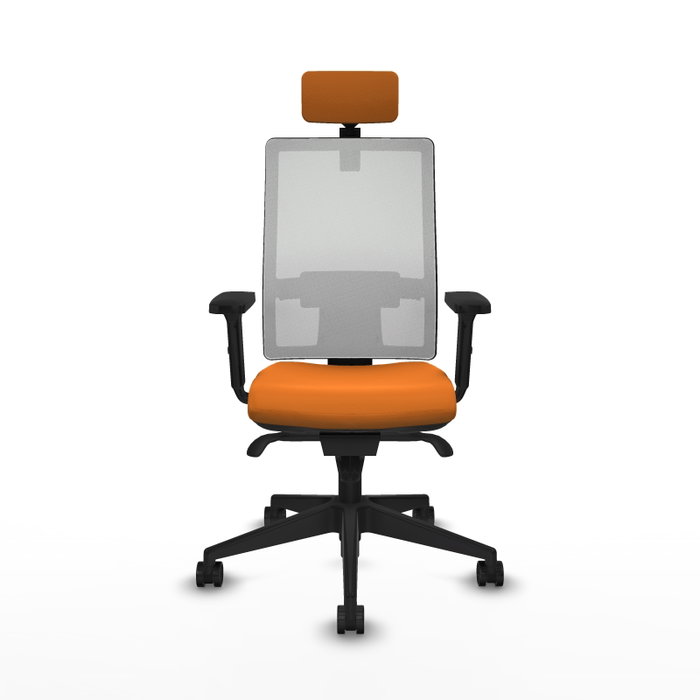 PIQUERAS Y CRESPO Silla de oficina Horna Naranja y Blanco
