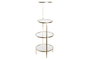 DKD Home Decor Estantería Dorado Metal Cristal 30 x 86 x 32.5 cm con 4 Estantes