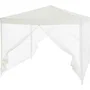 Arbor de jardín con 4 redes de mosquitos - 3x3m - Acero y poliéster 140 G - Blanco