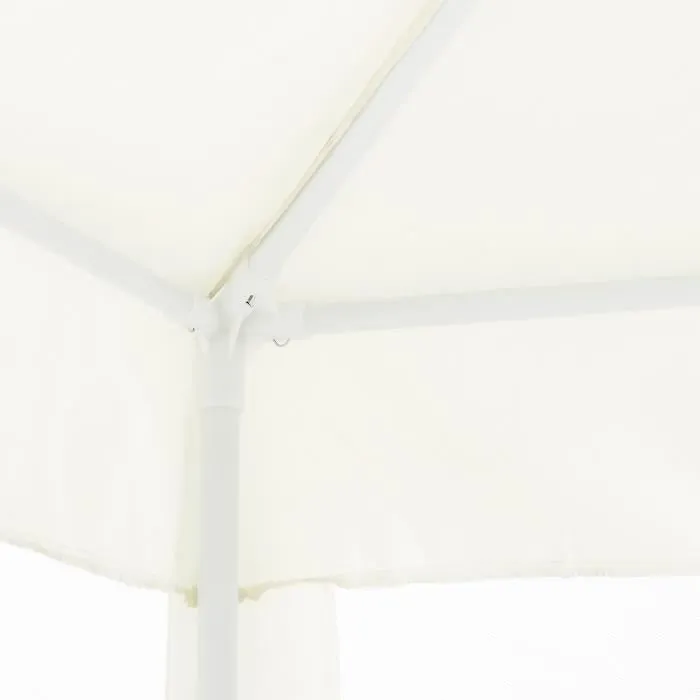 Arbor de jardín con 4 redes de mosquitos - 3x3m - Acero y poliéster 140 G - Blanco