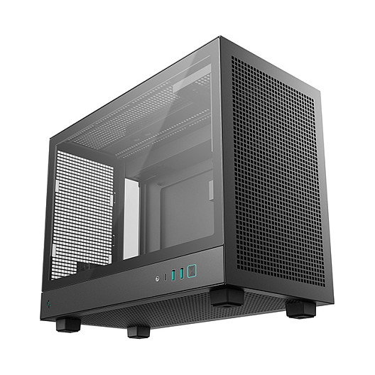 DeepCool CH160 PLUS, Caja PC Small Form Factor, Micro ATX/Mini-ITX, Negro, Ventana Vidrio Templado