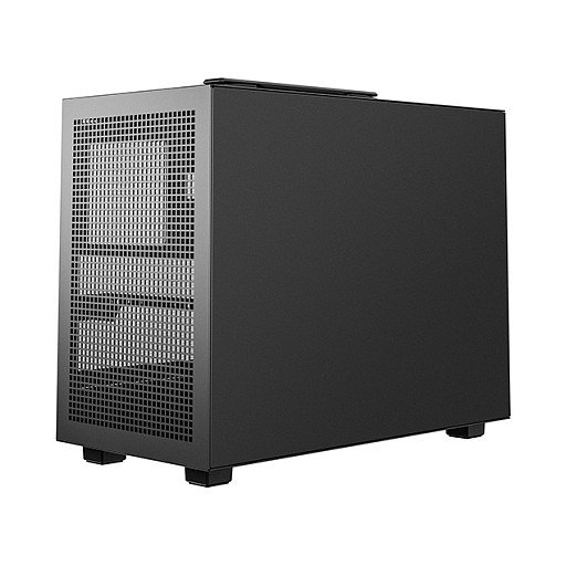 DeepCool CH160 PLUS, Caja PC Small Form Factor, Micro ATX/Mini-ITX, Negro, Ventana Vidrio Templado