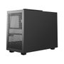 DeepCool CH160 PLUS, Caja PC Small Form Factor, Micro ATX/Mini-ITX, Negro, Ventana Vidrio Templado