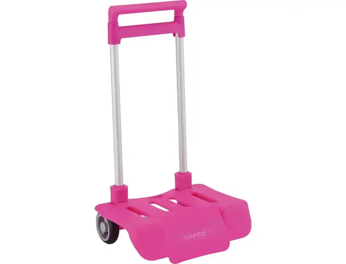 Carro portamochilas plegable fucsia 300x230x525 mm Carro portamochilas plegable fucsia 300x230x525 mm