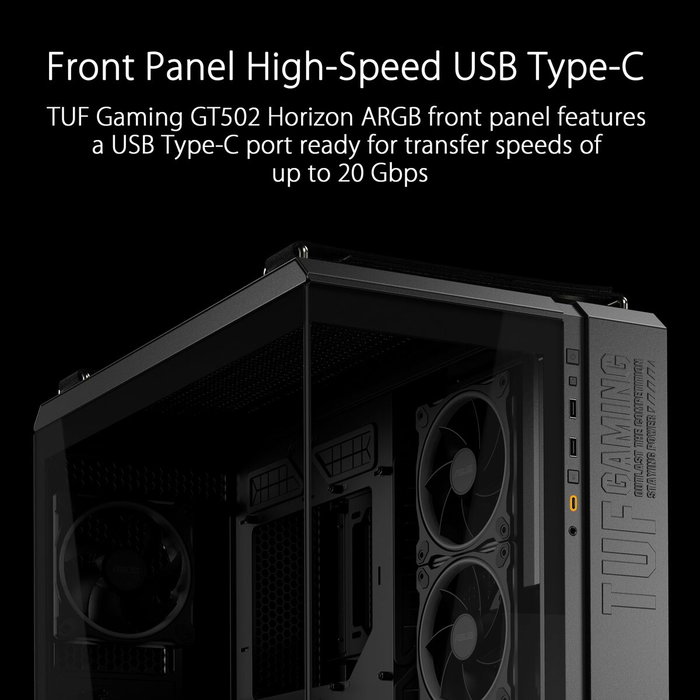 ASUS TUF GAMING GT502 Horizon TG ARGB Black ASUS TUF GAMING GT502 Horizon TG ARGB Black