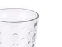 Vivalto Set 6 Vasos Puntos 280ml Vidrio Transparente 27x9x16cm (Set de 8)