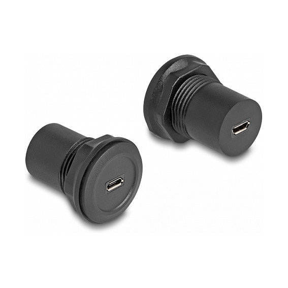 DeLOCK Conector USB 2.0 Tipo Micro-B a USB 2.0 Tipo Micro-B Integrado Negro DeLOCK Conector USB 2.0 Tipo Micro-B a USB 2.0 Tipo Micro-B Integrado Negro