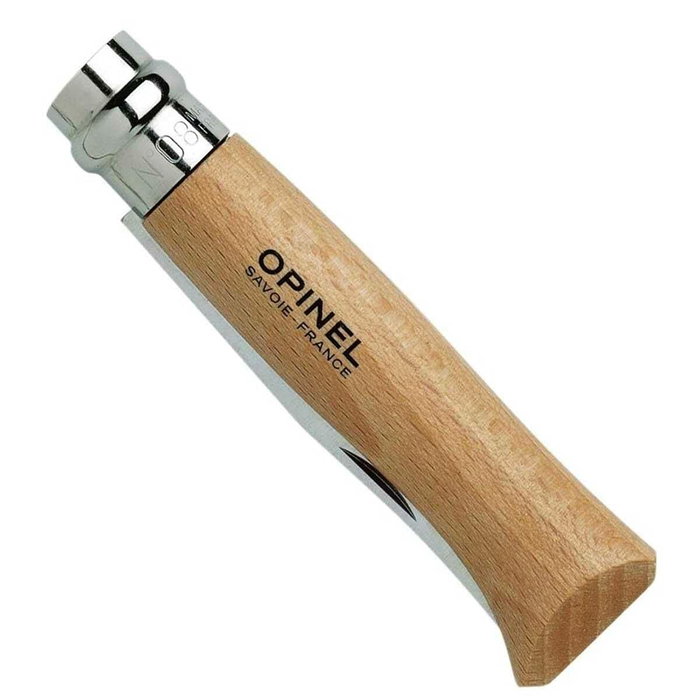 Opinel Navaja de acero inoxidable N° 8 con hoja de 8,5 cm