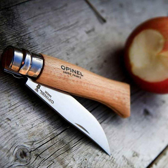 Opinel Navaja de acero inoxidable N° 8 con hoja de 8,5 cm