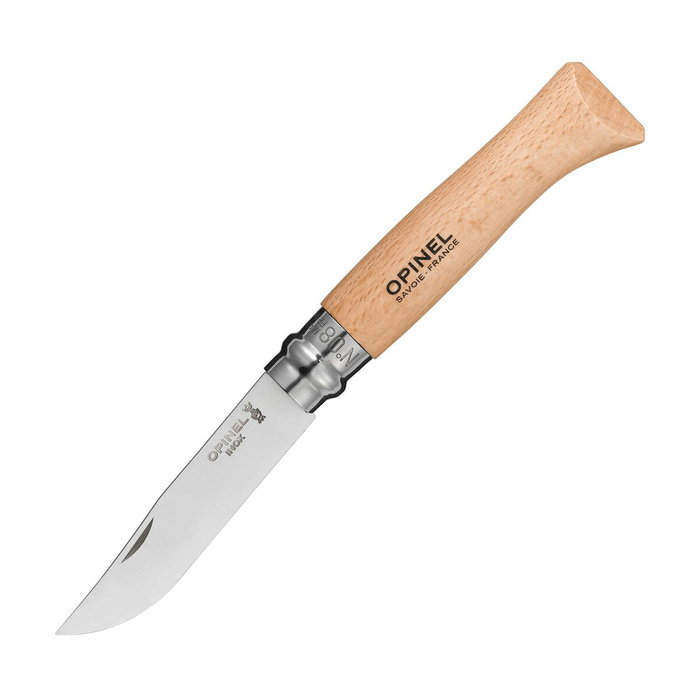 Opinel Navaja de acero inoxidable N° 8 con hoja de 8,5 cm
