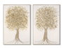 DKD Home Decor Cuadro Lienzo MDF 82x4,5x122 Árbol (Surtido de 2 unidades)