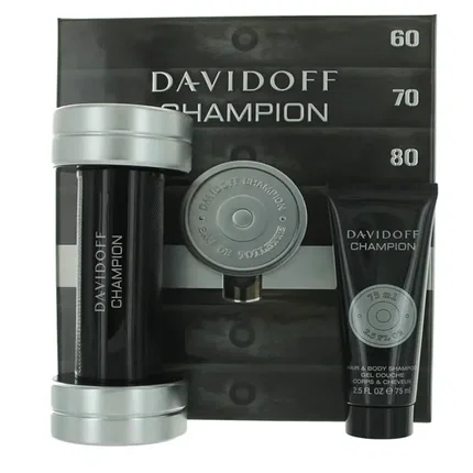 Davidoff Champion Eau de Toilette 90 ml y Gel de ducha 75 ml Set de Regalo Davidoff Champion Eau de Toilette 90 ml y Gel de ducha 75 ml Set de Regalo