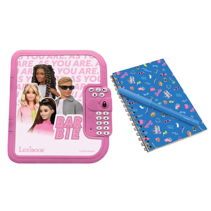 Lexibook Diario electrónico de Barbie con caja fuerte
