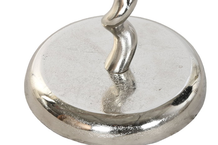 DKD Home Decor Mesita Auxiliar Colonial Plateado Aluminio 35 x 61 x 35 cm