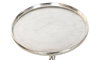 DKD Home Decor Mesita Auxiliar Colonial Plateado Aluminio 35 x 61 x 35 cm