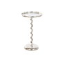 DKD Home Decor Mesita Auxiliar de Aluminio Espiral Plateado