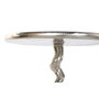 DKD Home Decor Mesita Auxiliar de Aluminio Espiral Plateado