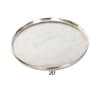 DKD Home Decor Mesita Auxiliar de Aluminio Espiral Plateado