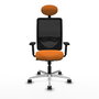 PIQUERAS Y CRESPO Silla de oficina Zulema Naranja y Negro