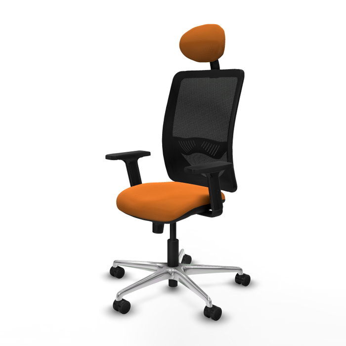 PIQUERAS Y CRESPO Silla de oficina Zulema Naranja y Negro PIQUERAS Y CRESPO Silla de oficina Zulema Naranja y Negro