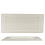 Summa - Fuente Rectangular Valet en Vitro Porcelana - 45x21 cm - Color Marfil - Vajilla