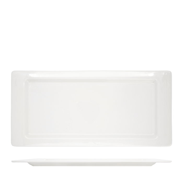 Summa Fuente Rectangular de Vitro Porcelana en Marfil 45x21 cm Summa Fuente Rectangular de Vitro Porcelana en Marfil 45x21 cm