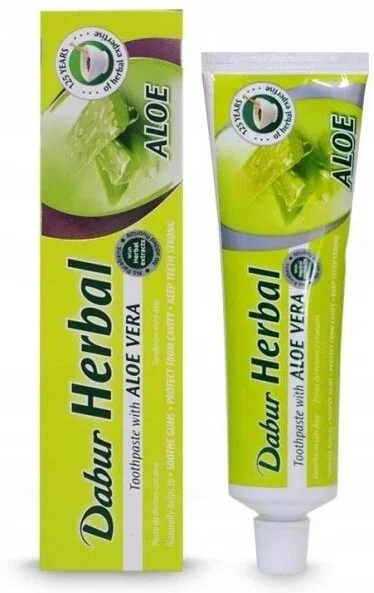 Dabur Dentífrico con Aloe Vera 100 ml - Pasta de Dientes