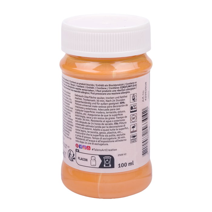 Talens Art Creation Pintura Acrílica Brillante Albaricoque 100 ml Talens Art Creation Pintura Acrílica Brillante Albaricoque 100 ml