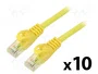 LANBERG Patch cord Cat 5e U/UTP 3m amarillo