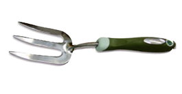 Pluvia Jardin Tridente de Mano con Mango