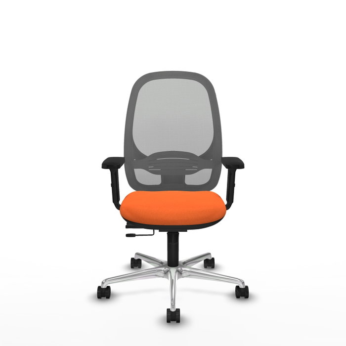 PIQUERAS Y CRESPO Silla de oficina Cilanco con mecanismo Sincro/Traslack, naranja y gris PIQUERAS Y CRESPO Silla de oficina Cilanco con mecanismo Sincro/Traslack, naranja y gris