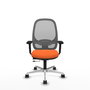 PIQUERAS Y CRESPO Silla de oficina Cilanco con mecanismo Sincro/Traslack, naranja y gris